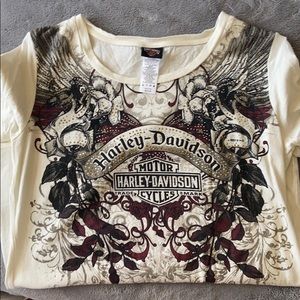 Embellished Harley Davidson T shirt